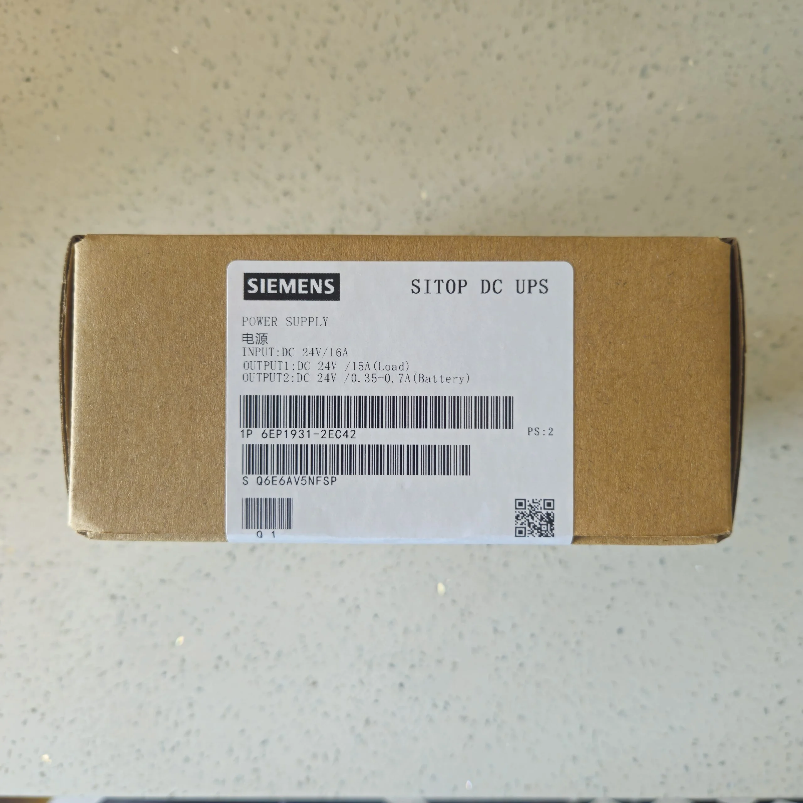 SITOP DC-USV-MODUL 24 V/15 A MIT POTENZIALFREIER USB-SCHNITTSTELLE