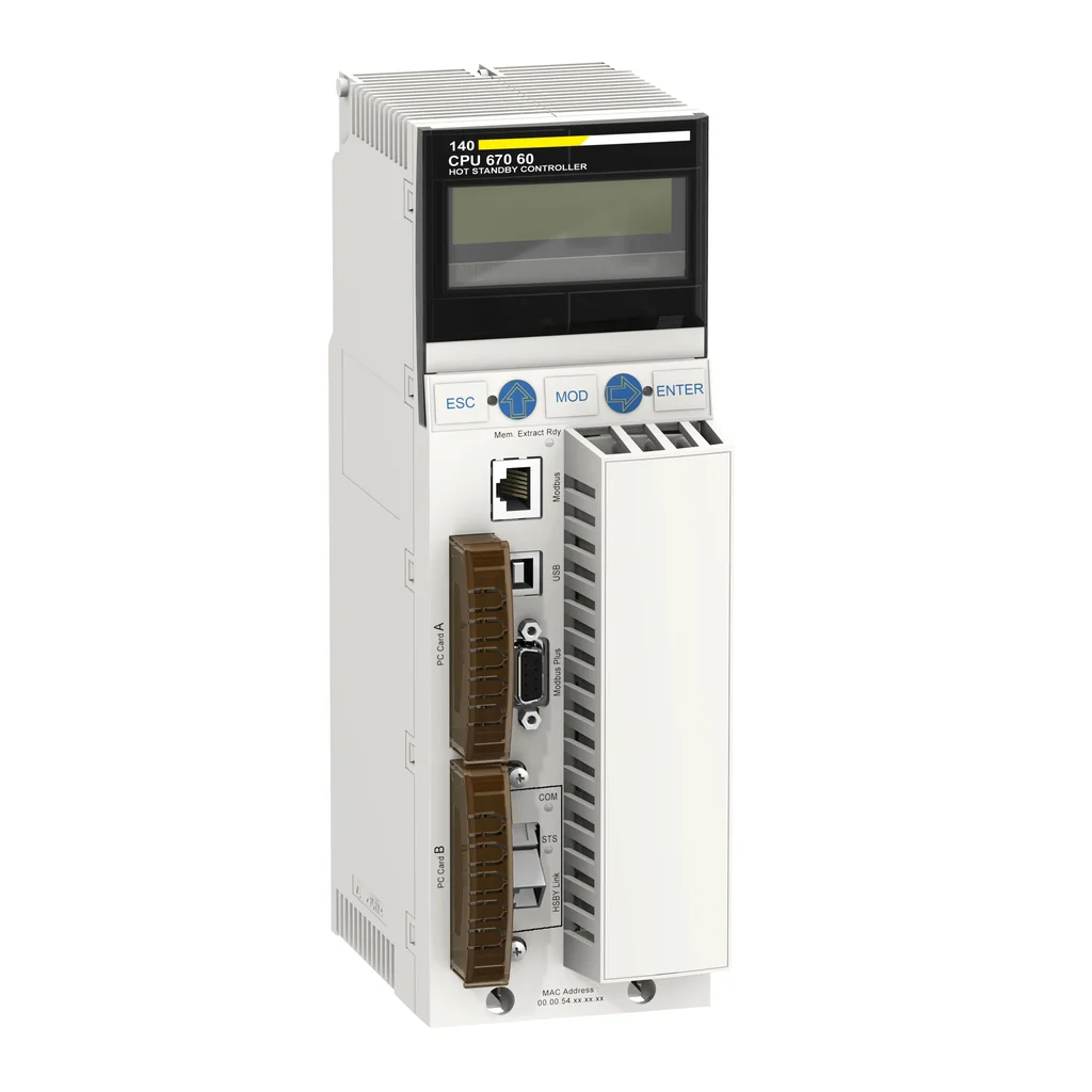Schneider Electric 140CPU67060 Medium QUANTUM HOT STANDBY CPU 512 Kb